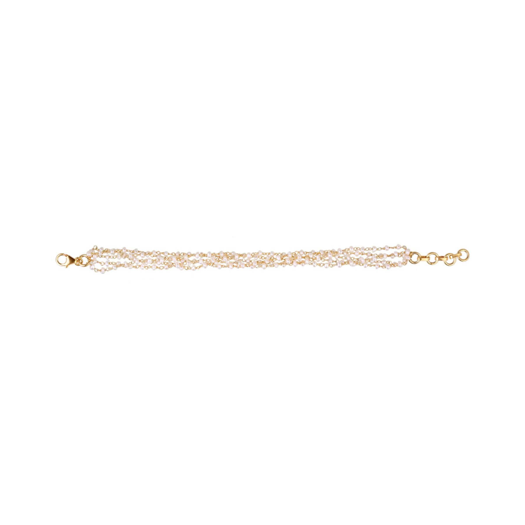 Kridha 18K Gold Plated Silver 925 Pearl Bracelet