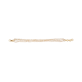 Kridha 18K Gold Plated Silver 925 Pearl Bracelet