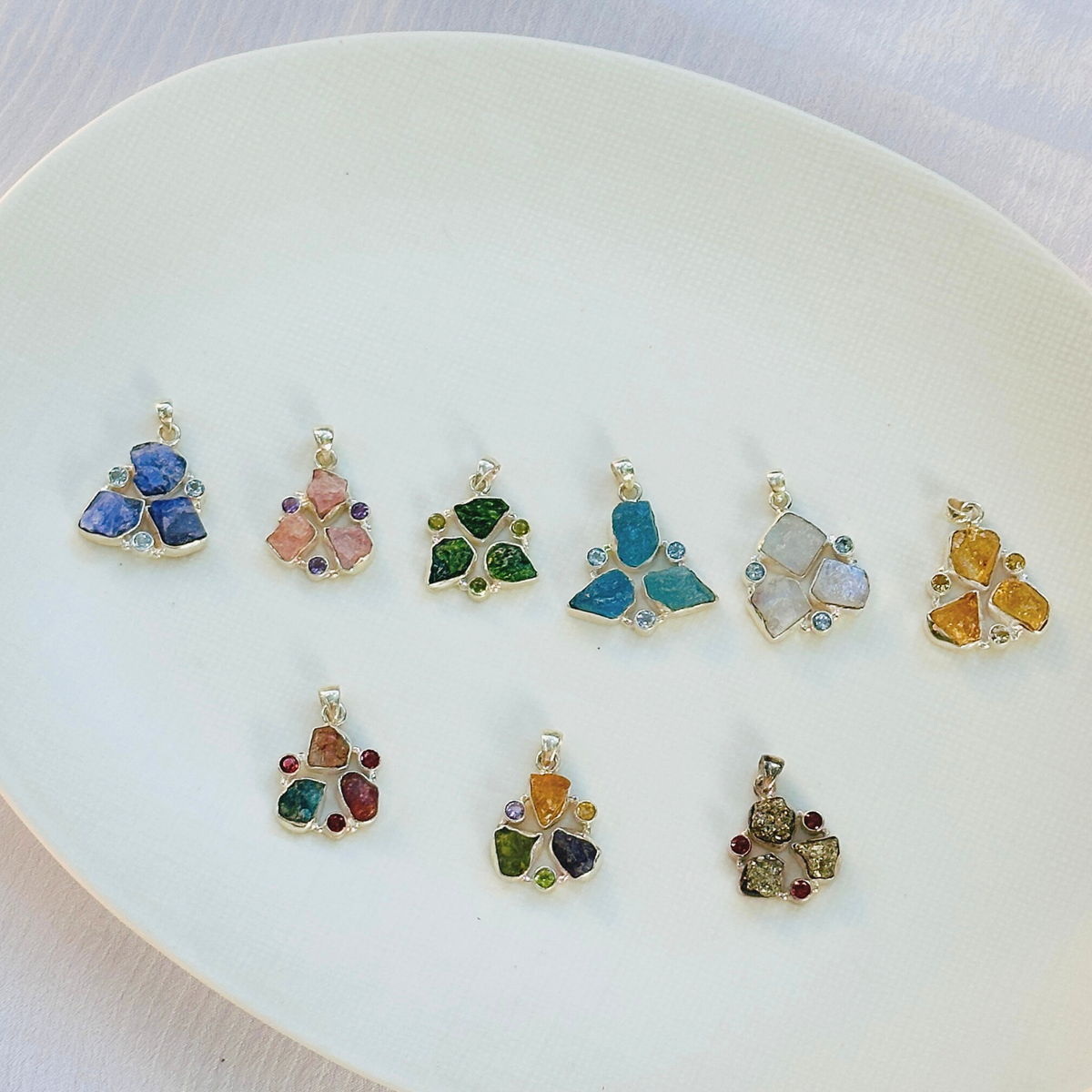 Alea Multi Stone Silver 925 Pendant