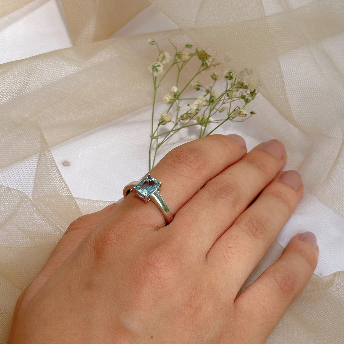 Blaire Gemstone Silver 925 Ring