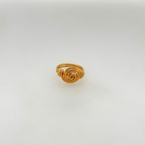Duvet Gold Plated Silver Ring