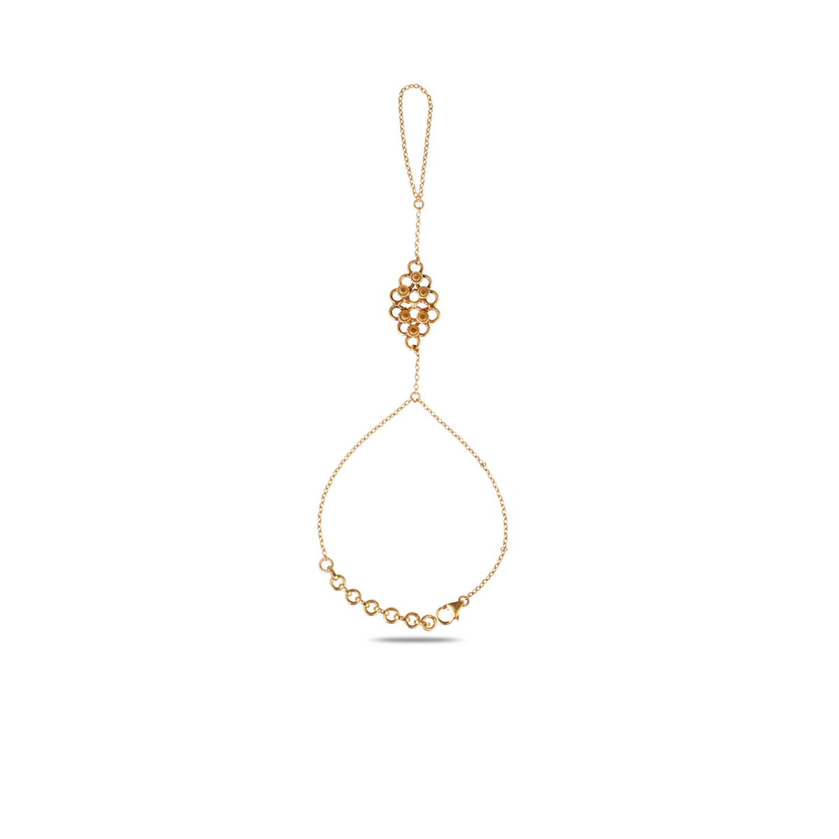 Dvipa 18K Gold Plated Silver 925 Hathphool