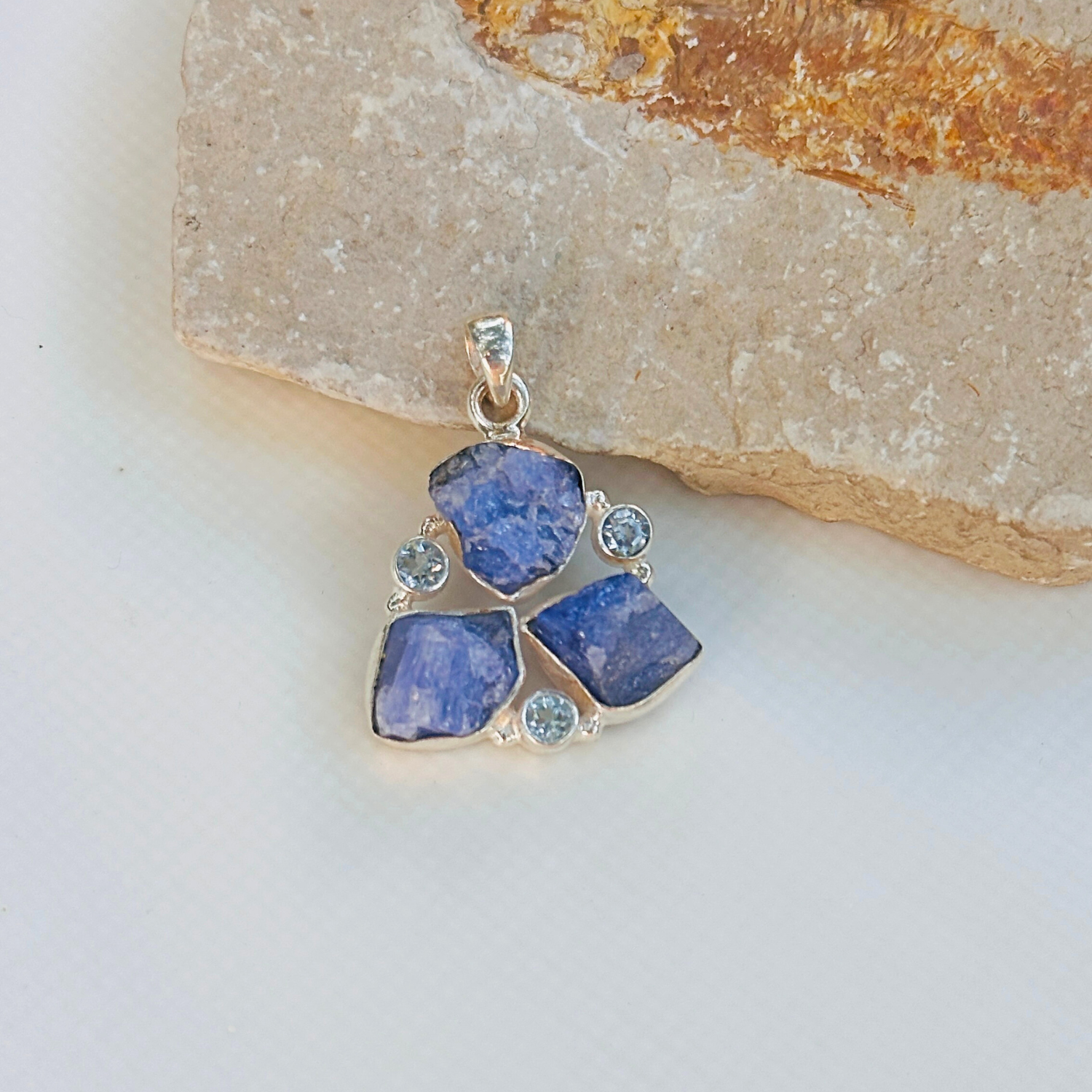 Zel Multi Stone Silver 925 Pendant