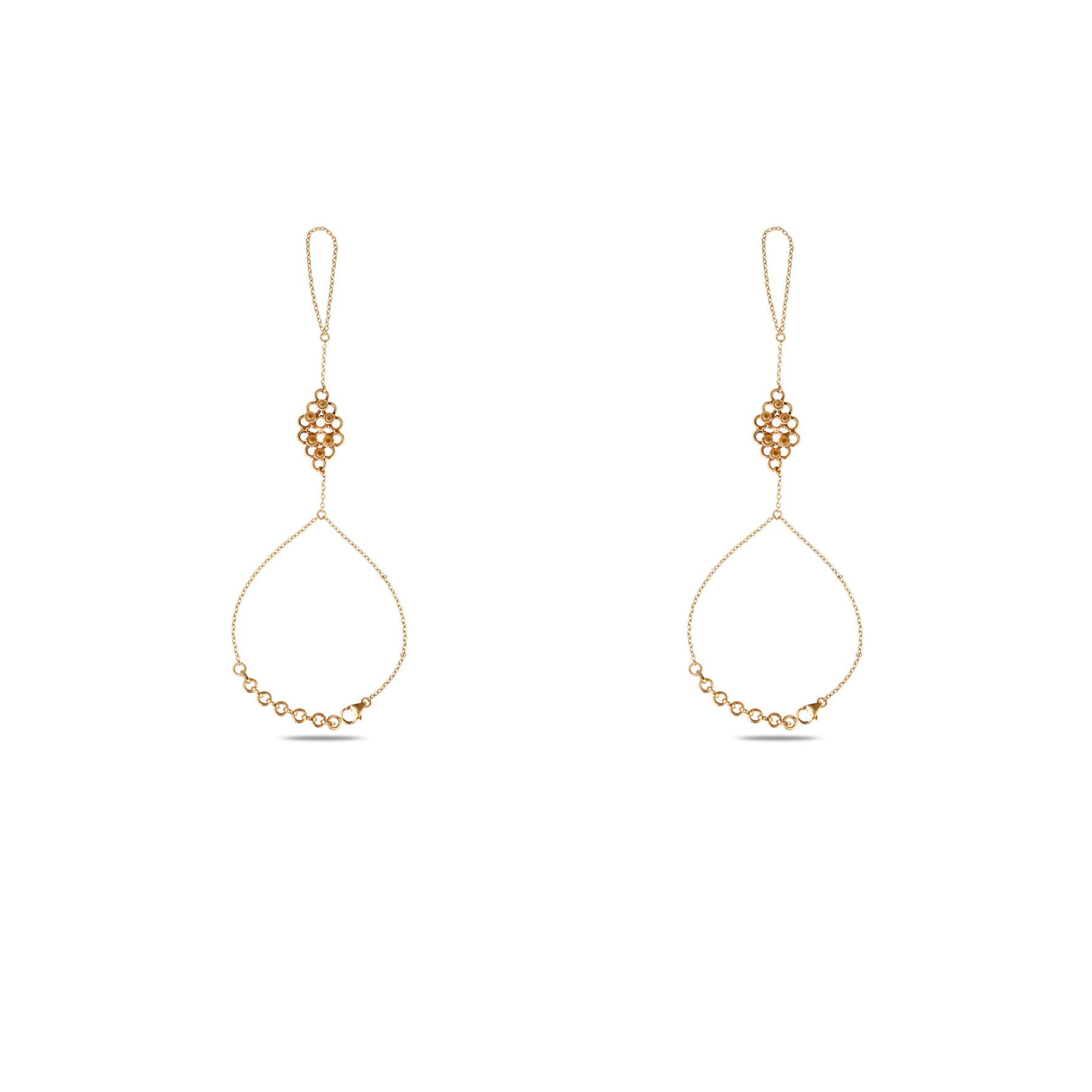 Dvipa 18K Gold Plated Silver 925 Hathphool