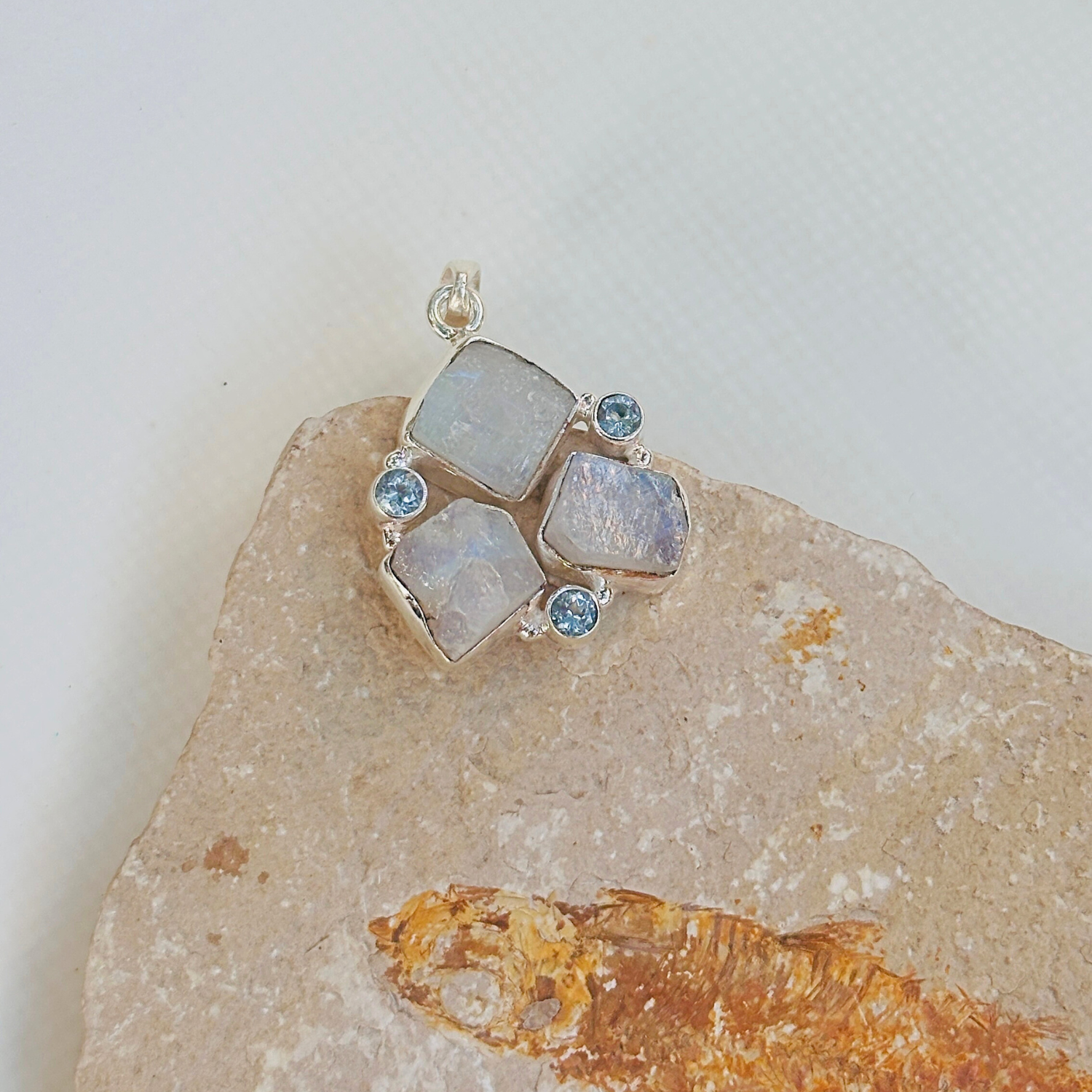 Zel Multi Stone Silver 925 Pendant