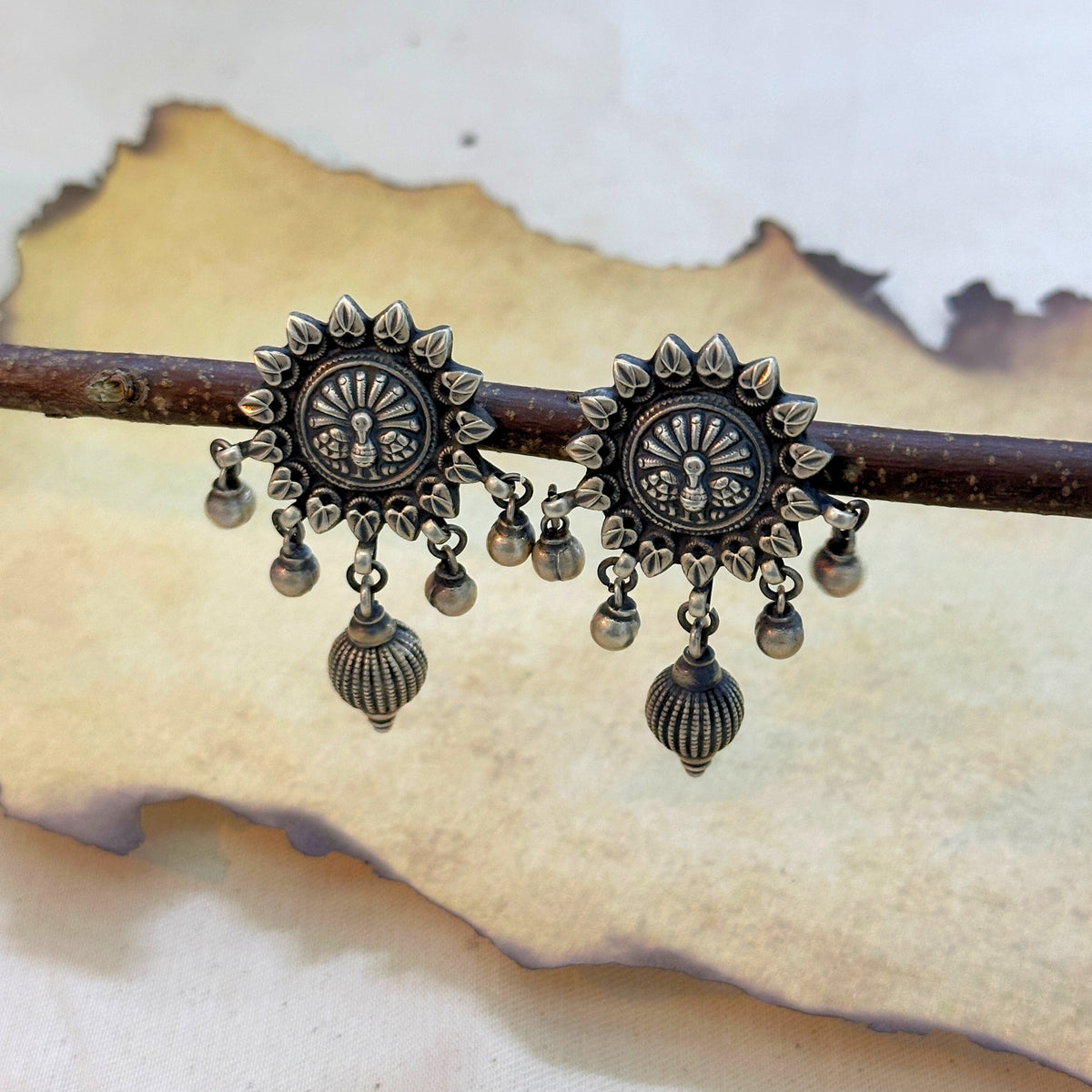 Juhi Traditional Silver 925 Earrings