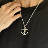 Anchor Silver 925 Men's Pendant