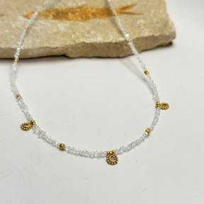 Suro Crystal Quartz 18k Gold Plated Silver 925 Necklace
