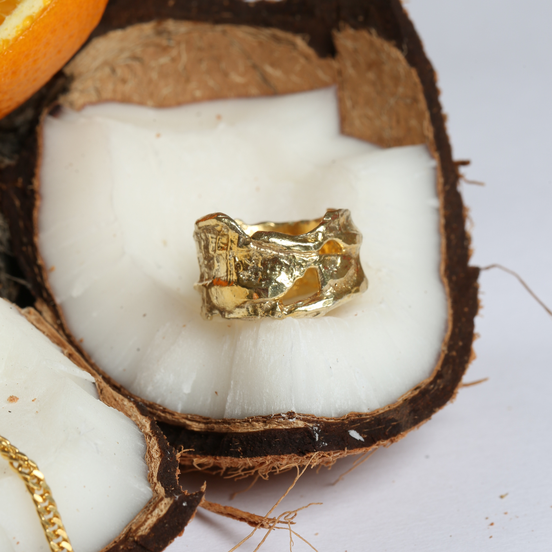 Vesper Gold Plated Silver 925 Ring