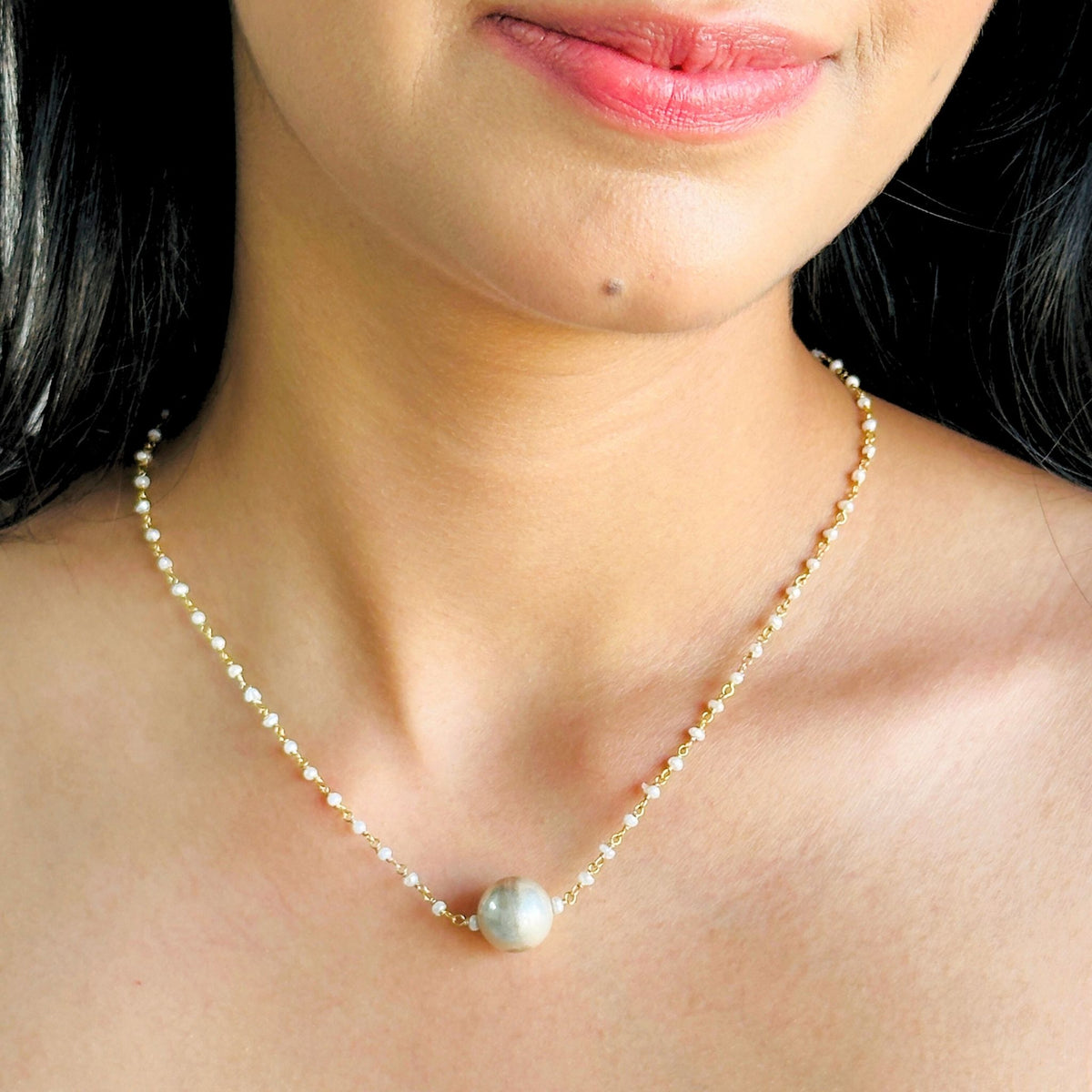 Glen Pearl 18K Gold Plated Silver 925 Necklace