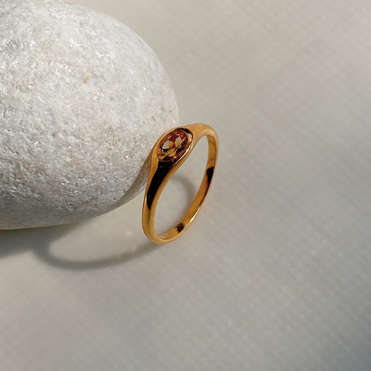 Tyla Citrine Silver 925 Ring