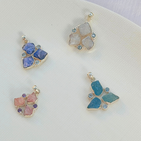 Zel Multi Stone Silver 925 Pendant