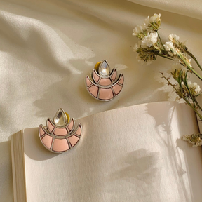 Kanika Pink Stud Earrings