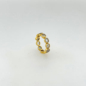 Tilly Diamond Gold Plated Silver 925 Ring