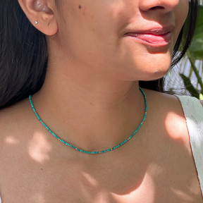 Heu Turquoise 18k Gold Plated Silver 925 Necklace