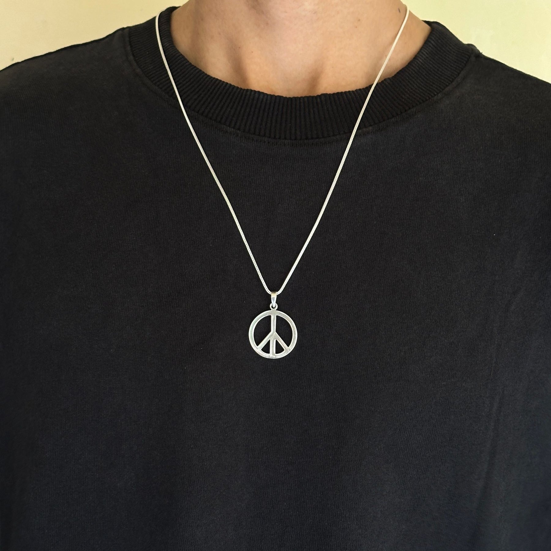 Peace Silver 925 Men's Pendant