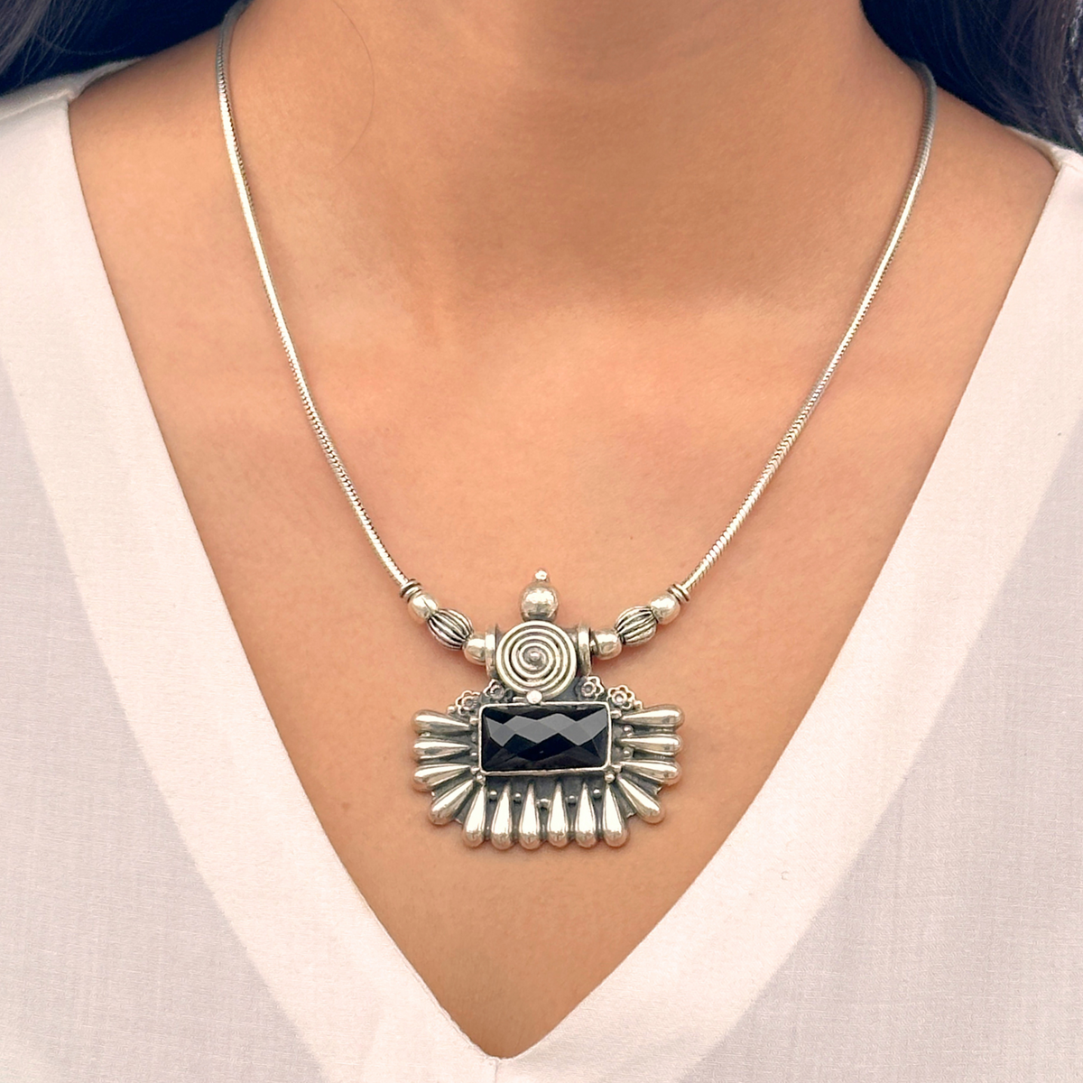 Prito Traditional Silver 925 Necklace