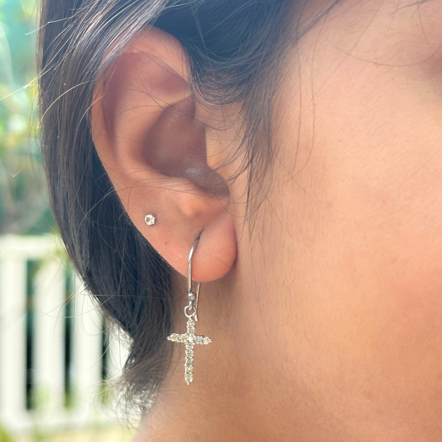 Glitzy Diamond Silver 925 Earrings