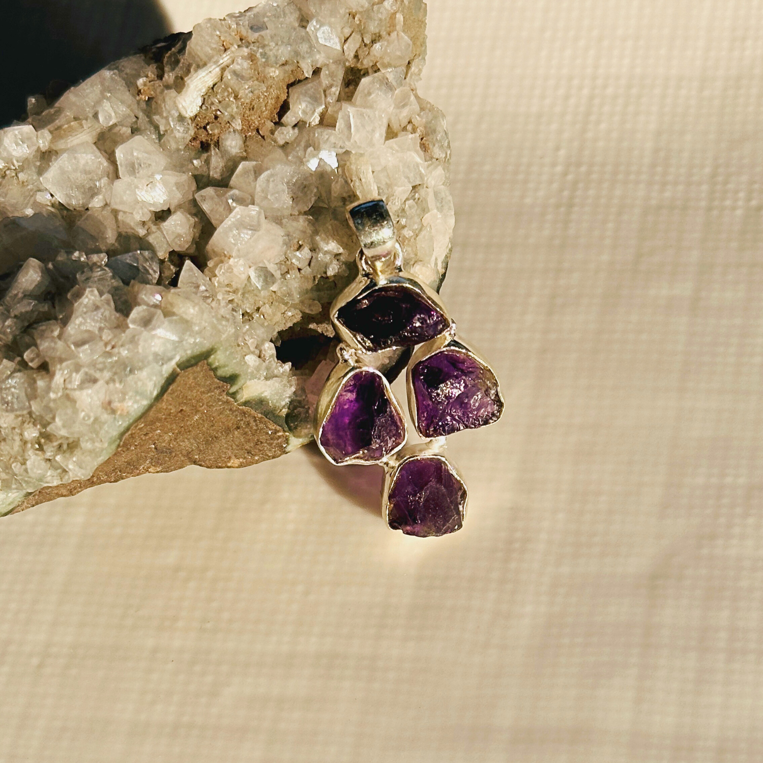 Auralis Multi Stone Silver 925 Pendant