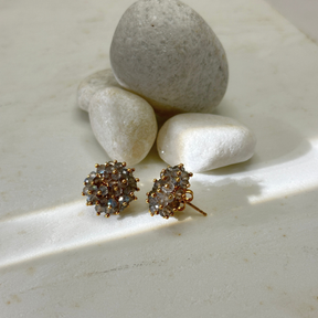 Laro Labradorite 18k Gold Plated Silver 925 Earrings
