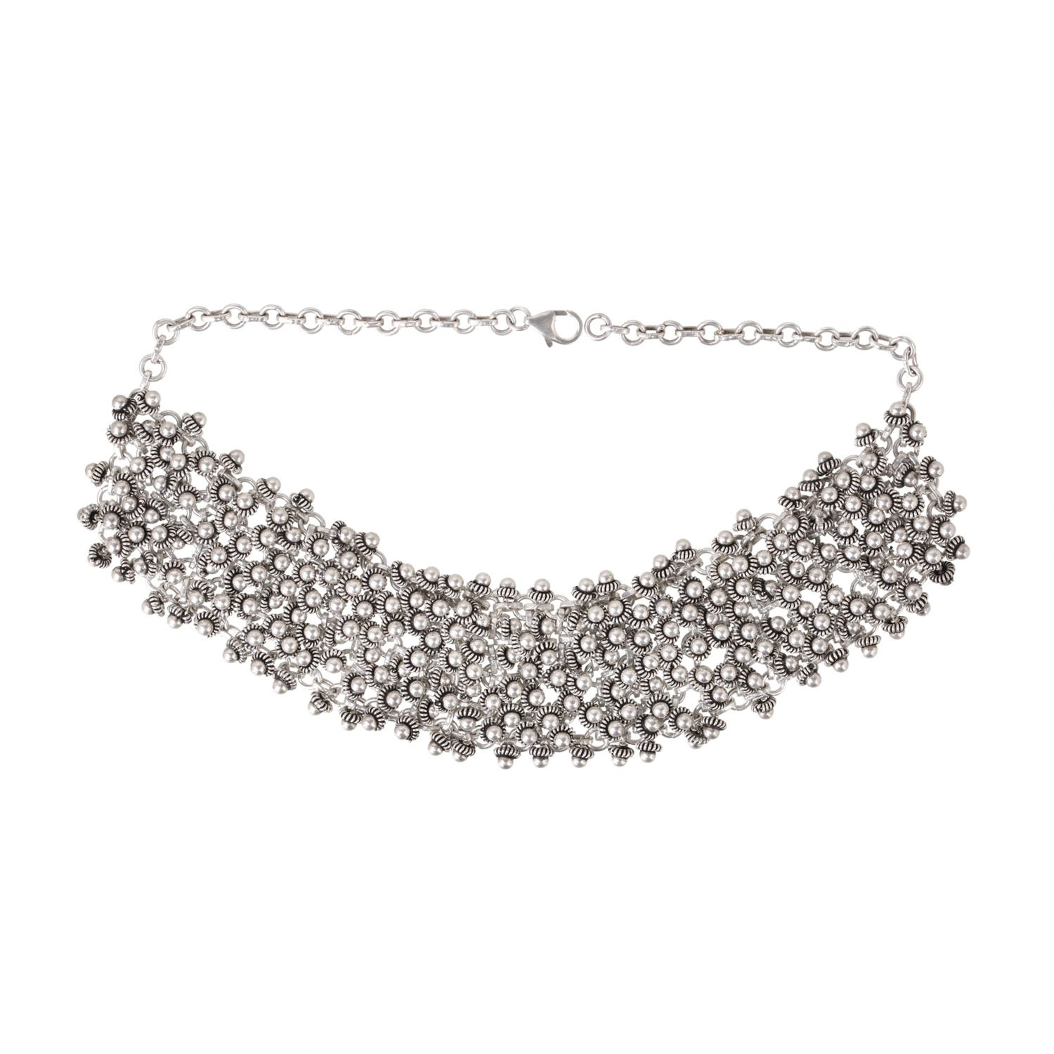 Anvi Silver 925 Choker Necklace