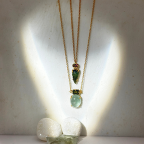 Siu Tourmaline 18k Gold Plated Silver 925 Necklace