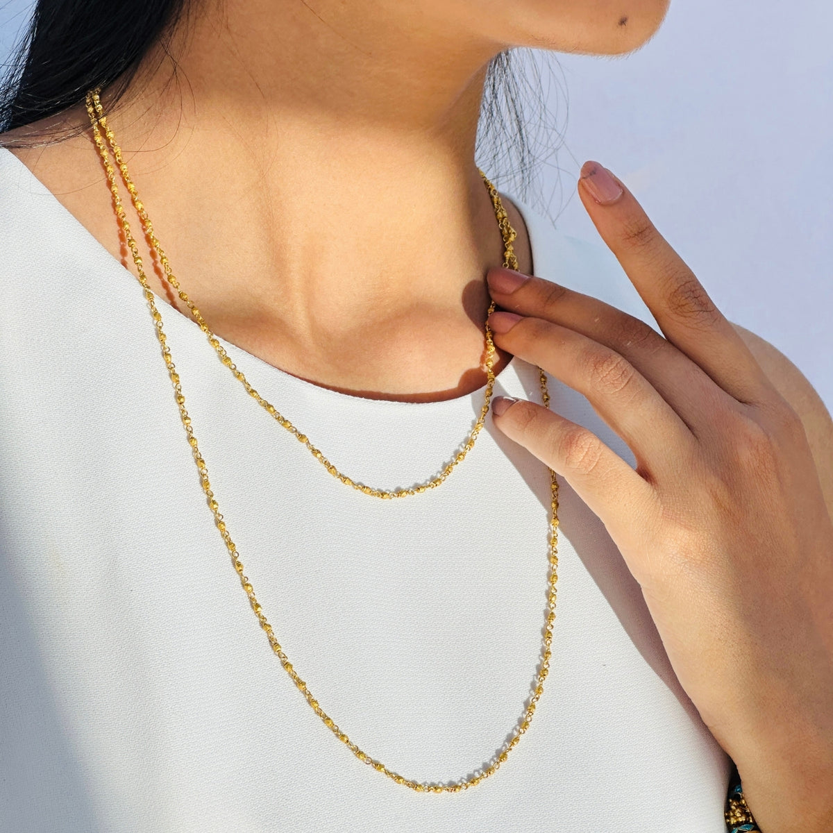 Zuma 18k Gold Plated Silver 925 Chain Necklace