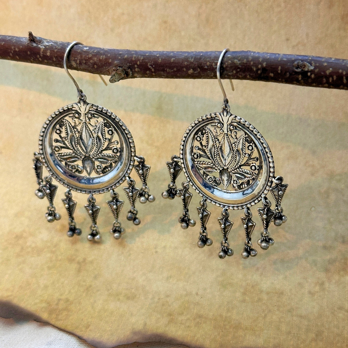 Omya Traditional Silver 925 Earrings