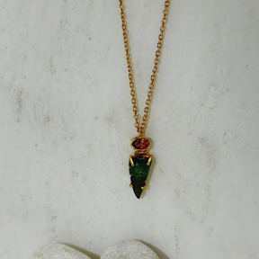 Siu Tourmaline 18k Gold Plated Silver 925 Necklace