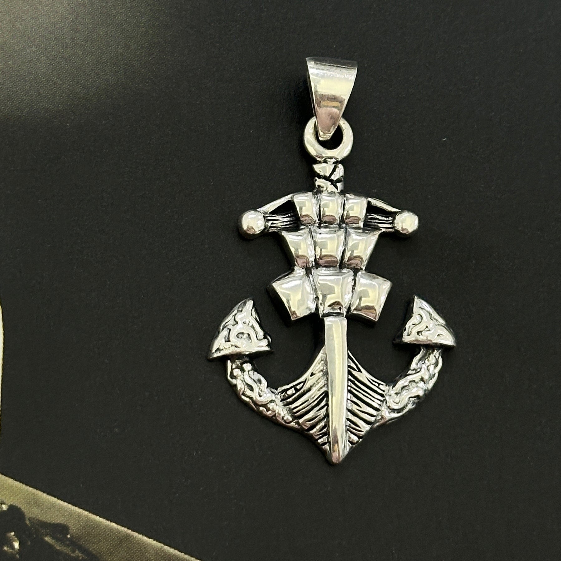 Hook Silver 925 Men's Pendant