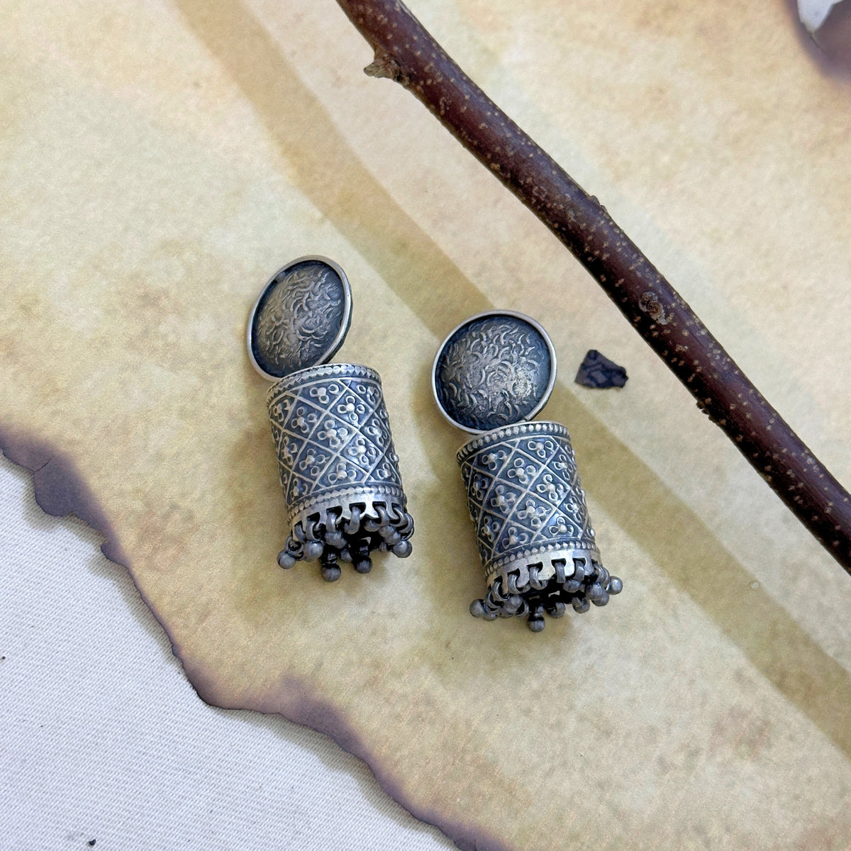Kaneeka Traditional Silver 925 Earrings
