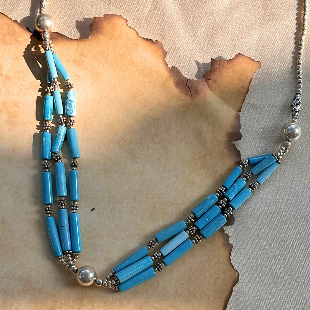 Tiya Turquoise Silver 925 Necklace