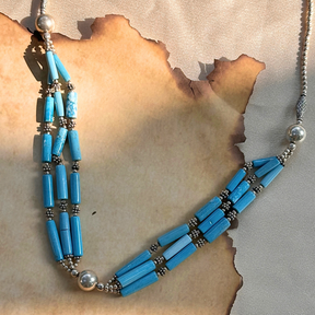 Tiya Turquoise Silver 925 Necklace