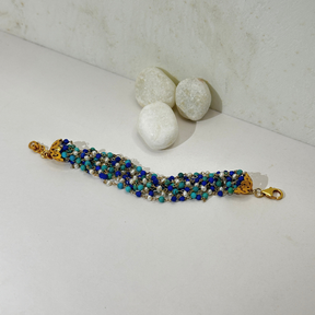 Eira Multi Stone 18k Gold Plated Silver 925 Bracelet