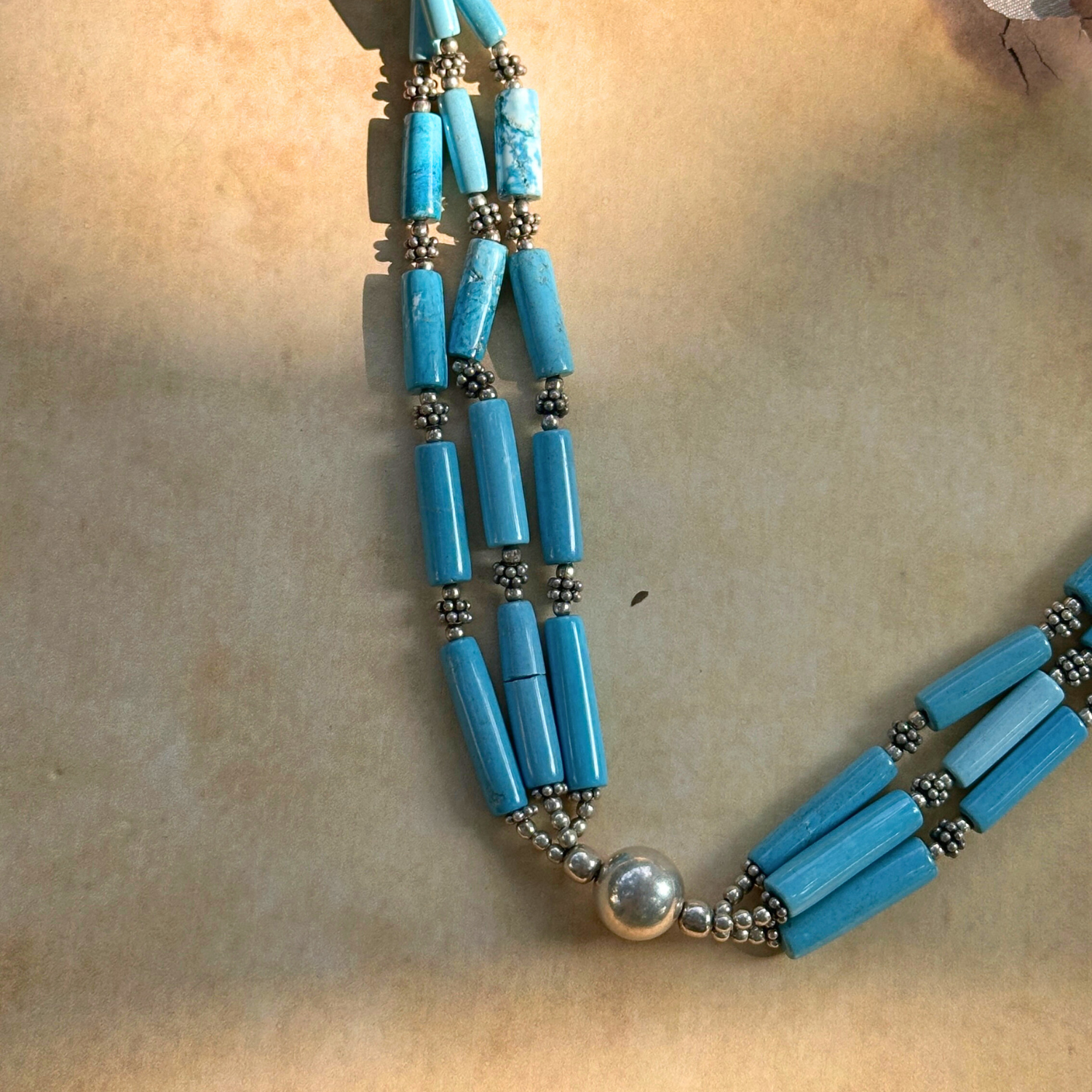 Tiya Turquoise Silver 925 Necklace