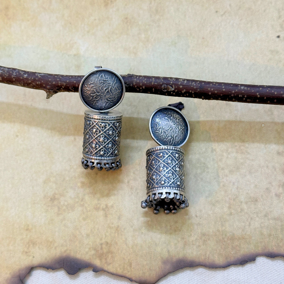 Kaneeka Traditional Silver 925 Earrings