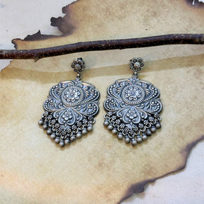 Zunaira Traditional Silver 925 Earrings