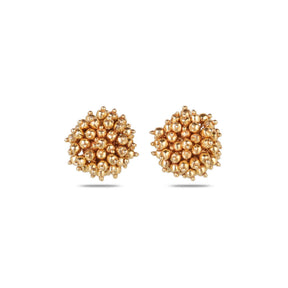 Bindu 18K Gold Plated Silver 925 Beaded Stud Earrings