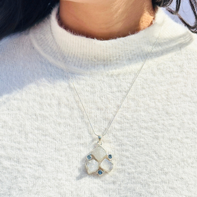 Zel Multi Stone Silver 925 Pendant