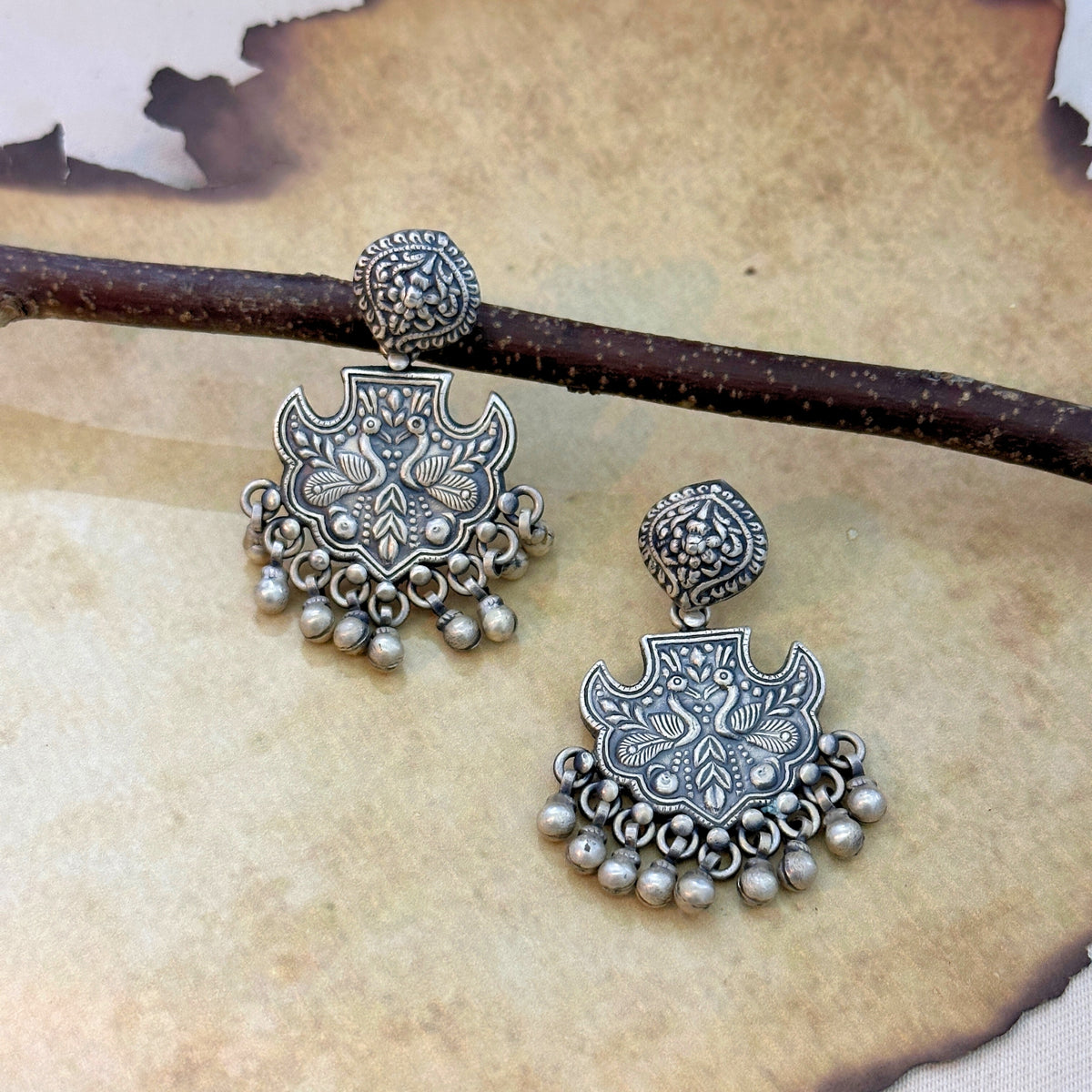 Vyanika Traditional Silver 925 Earrings