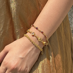 Ren Citrine 18k Gold Plated Bracelet