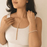 Ekara 18K Gold Plated Silver 925 Pearl Necklace