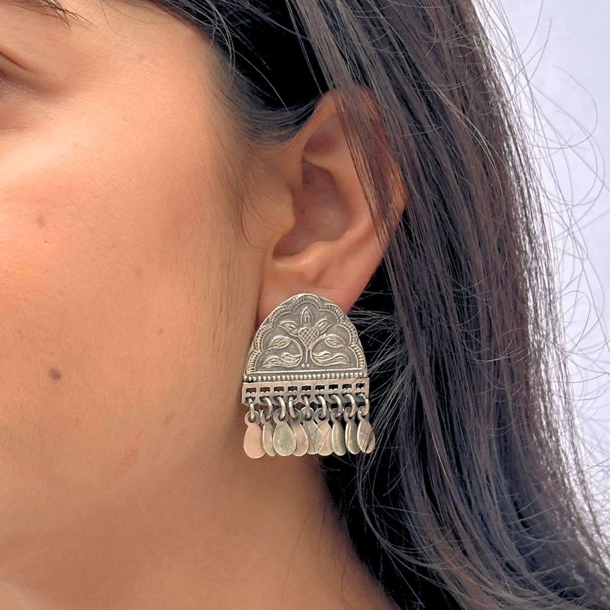 Aarohi Traditional Silver 925 Earrings