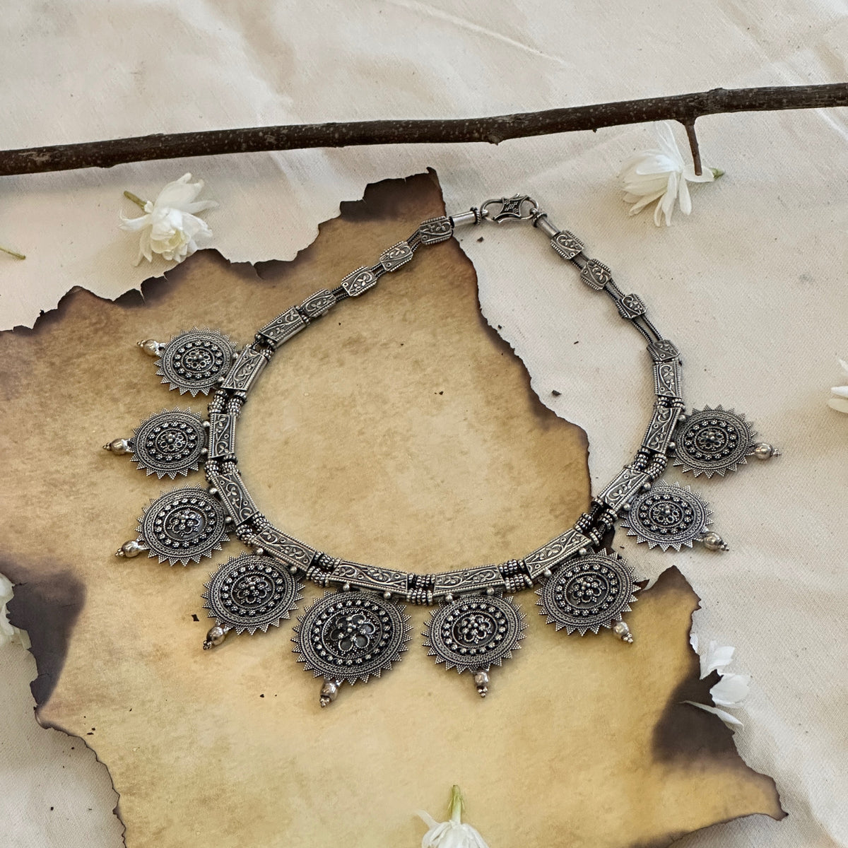 Chavanya Traditional Silver 925 Necklace