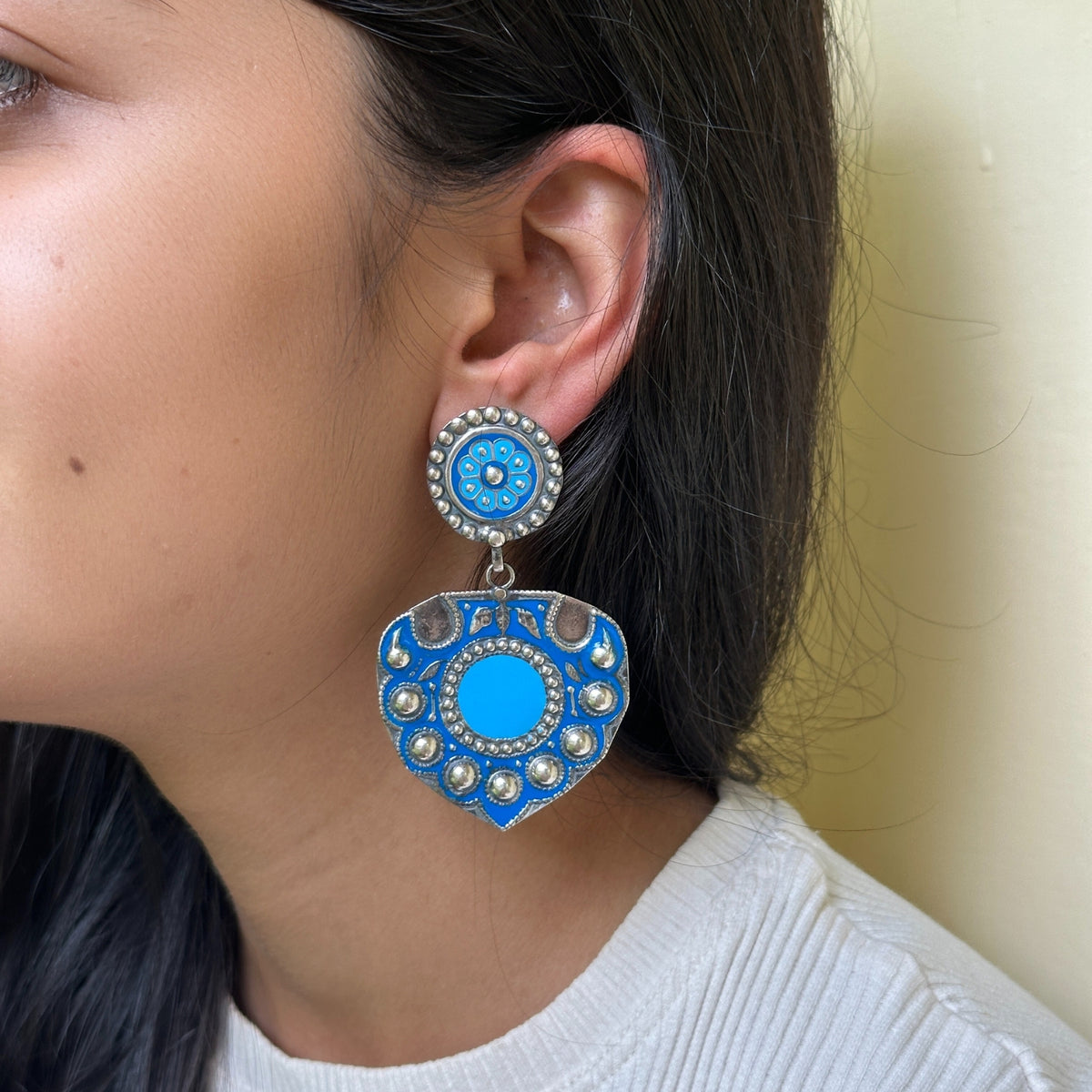 Samraddhi Enamel Silver 925 Earrings