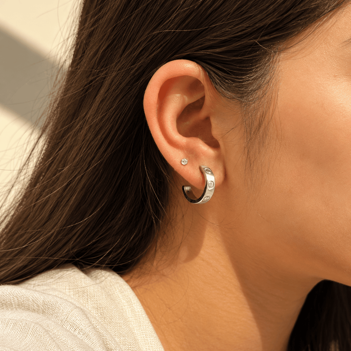 Zain Silver 925 Hoops