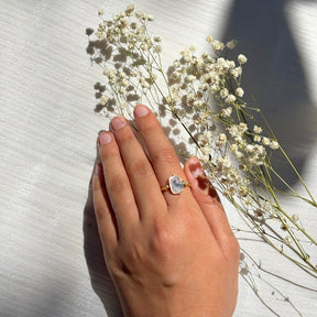 Solis Diamond Gold Plated Silver 925 Ring