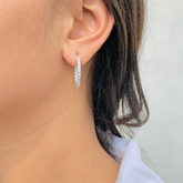Orbit Silver 925 Hoop Earings