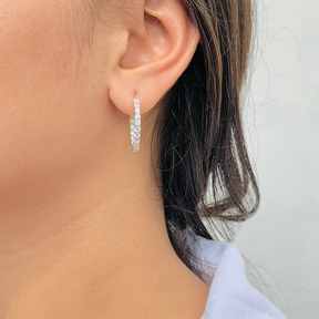 Orbit Silver 925 Hoop Earings
