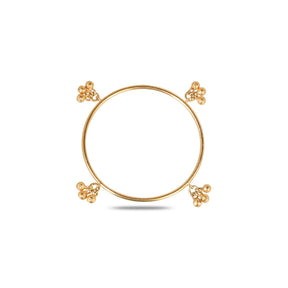 Ghunghru 18K Gold Plated Silver 925 Bangle